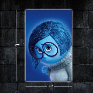 Inside Out Sadness Movie Poster - 11x17 film wall art print merch gift pixar